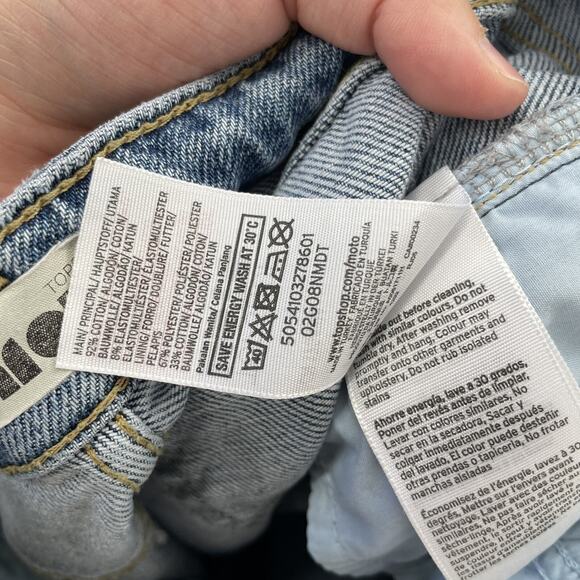 Topshop Moto Light Wash Straight Leg Jeans W32 L32 - Picture 6 of 6